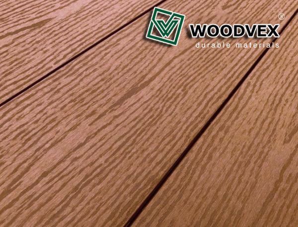 Террасная доска WOODVEX Select из ДПК в цвете Терракота купить в Владивостоке