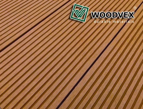 Террасная доска WOODVEX Select из ДПК в цвете Терракота купить в Владивостоке