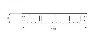 Террасная доска WOODVEX Select из ДПК в цвете Терракота купить в Владивостоке