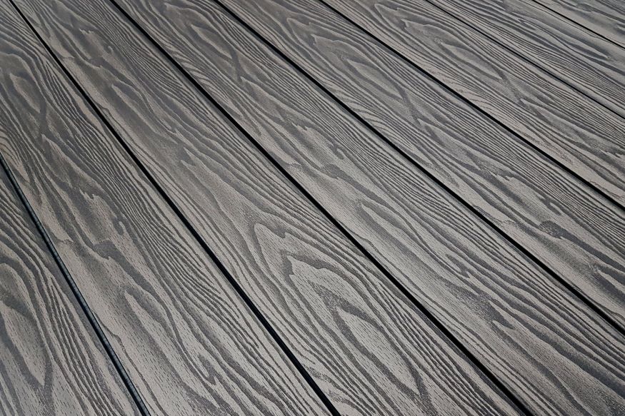 Террасная доска ДПК Terrapol Смарт 3D (полнотелая с пазом) Черное дерево купить в Владивостоке