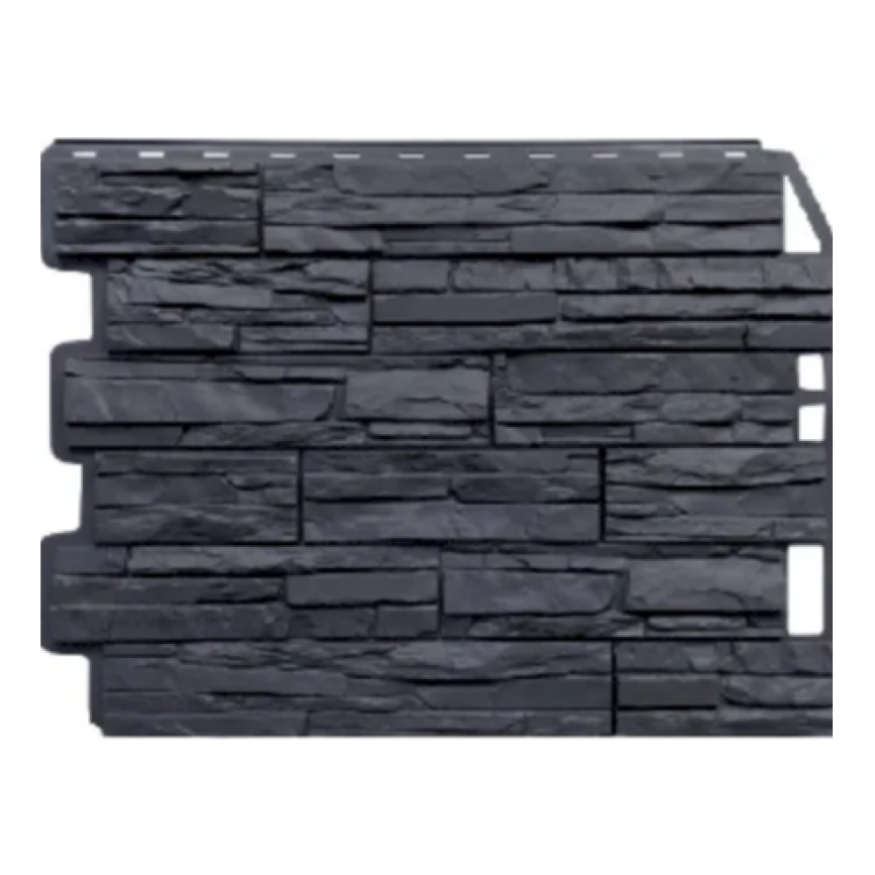 Фасадная панель Fineber, Скол 3D, Цвет: Асфальт купить в Владивостоке