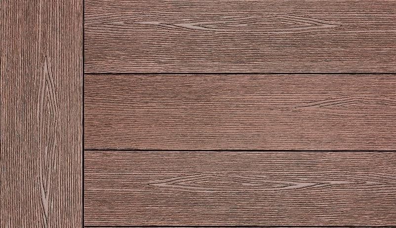 Террасная доска ДПК Outdoor 3D сплошная STORM/OCEAN BROWN коричневая смешанная купить в Владивостоке