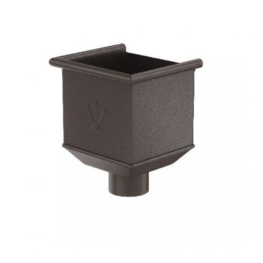 Воронка водосборная Aquasystem RR 32, тёмно-коричневая матовая, 125/90. купить в Владивостоке