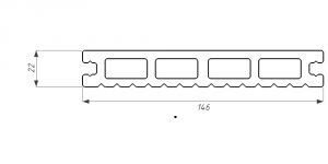 Террасная доска WOODVEX Select из ДПК темно-коричневого цвета купить в Владивостоке