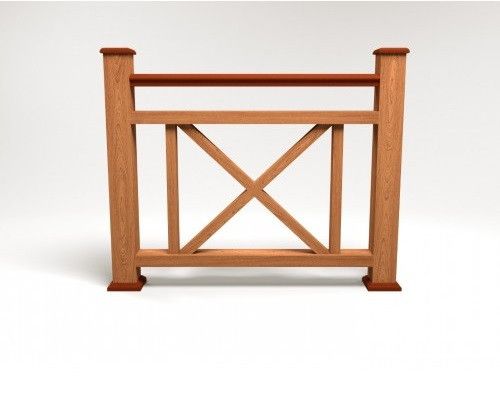 Ограждение из ДПК FG2 терракотового цвета купить в Владивостоке