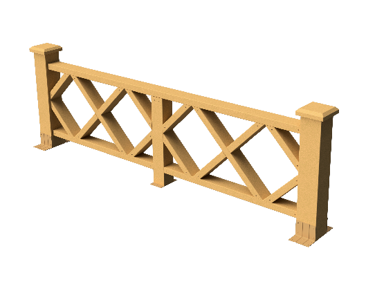 Декоративное ограждение из ДПК GRINDERDECO Миллениум песчаник купить в Владивостоке