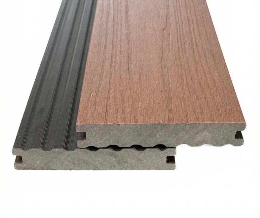 Террасная доска Экодекинг Скай коэкструзия полнотелая, Тик купить в Владивостоке