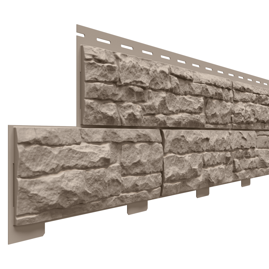 Фасадные панели Доломит, Скалистый риф премиум, Графит купить в Владивостоке