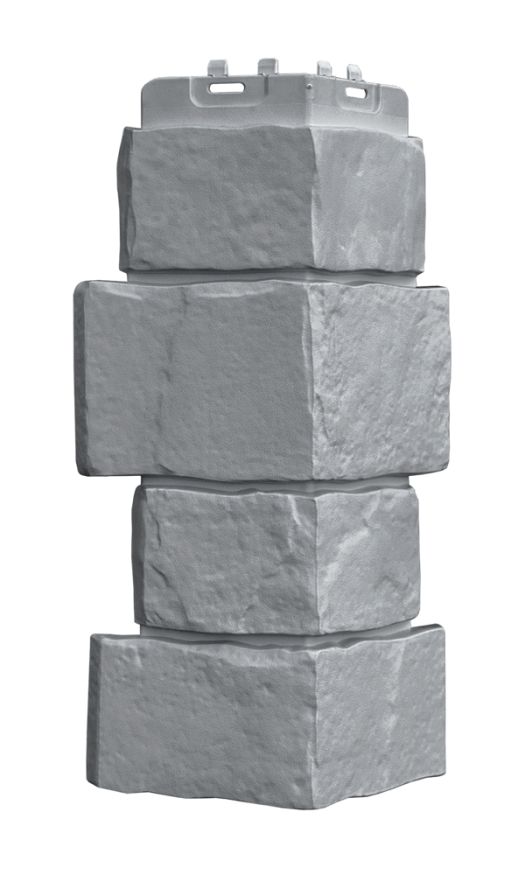 Угол наружный Grand Line, Крупный камень Classic, Серый купить в Владивостоке