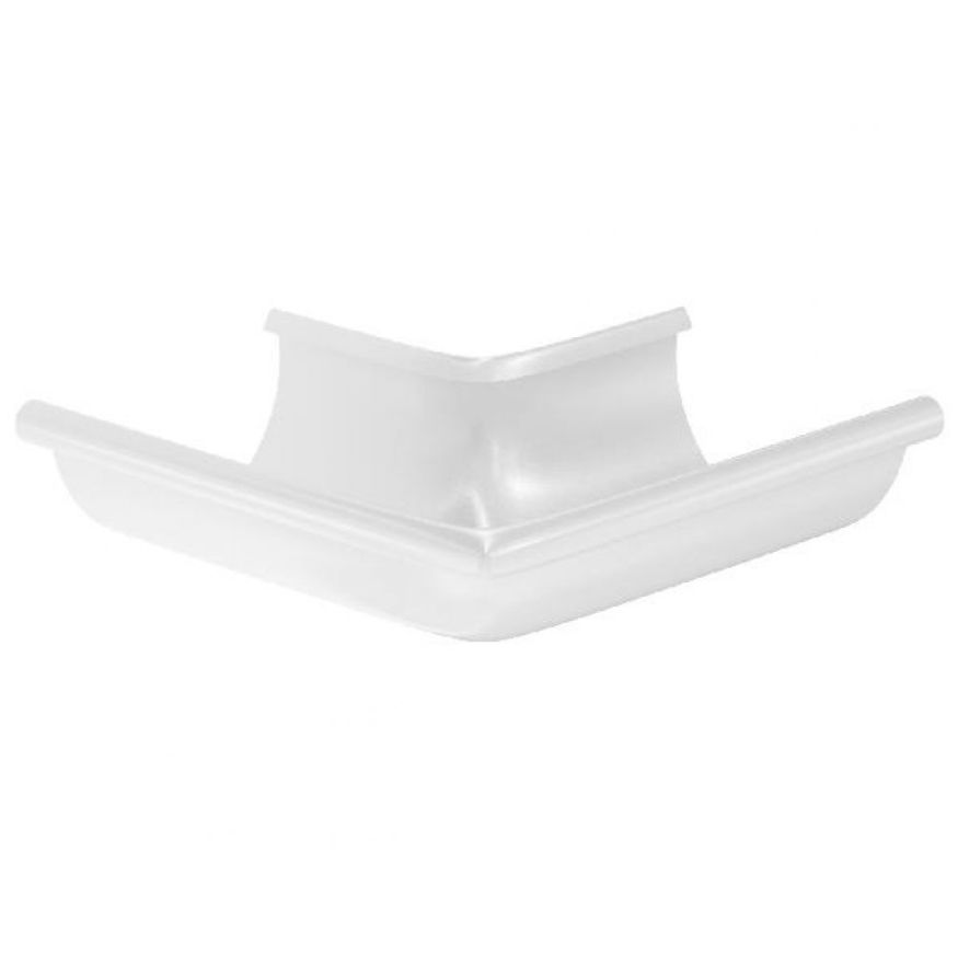 Угол желоба внешний 90°, Aquasystem, RR 20 Мраморно-белый 150/100 купить в Владивостоке