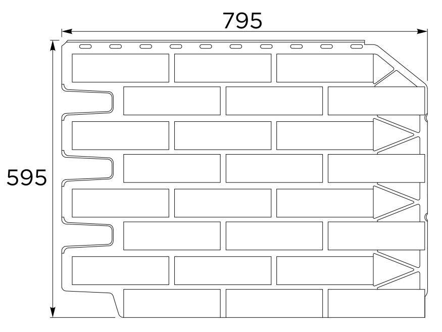 Фасадная панель FineBer, Баварский кирпич, Терракота купить в Владивостоке