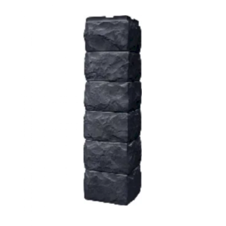 Угол наружный Fineber, Скол 3D, Цвет: Асфальт купить в Владивостоке