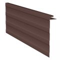 Коричневая J-фаска (ветровая, карнизная планка) для сайдинга купить в Владивостоке